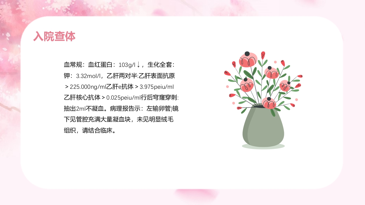 宫外孕个案护理查房汇报