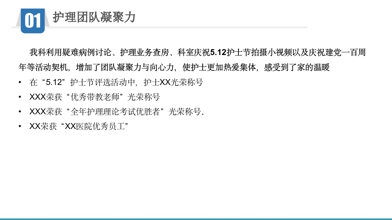 护理工作总结_汇报【PPT模板】