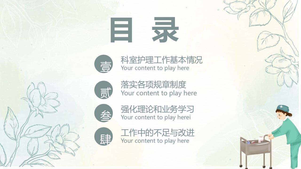 护士长年终总结ppt